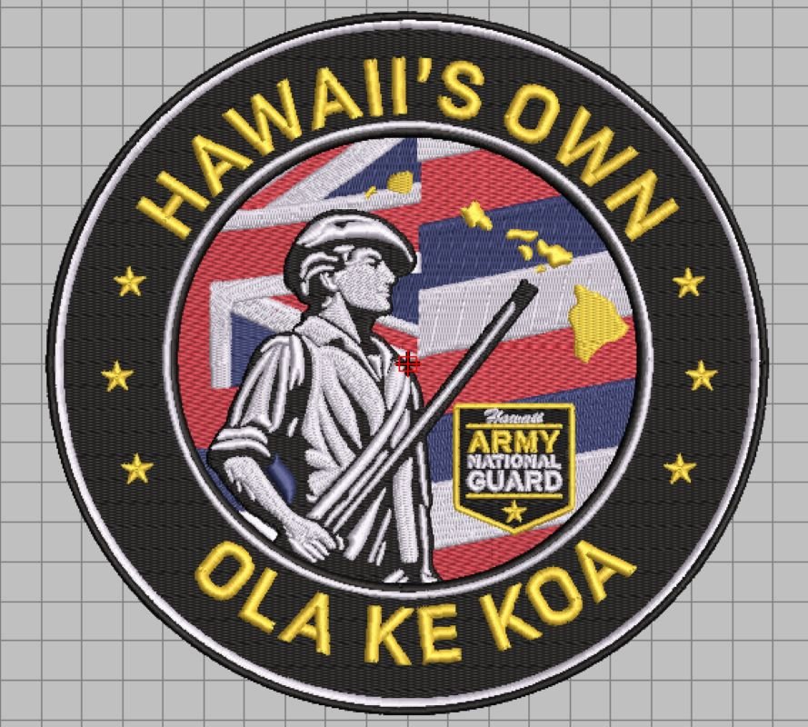 Embroidery digitizing file
